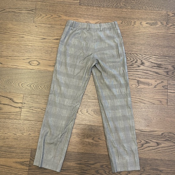 Boss Hugo Boss Women’s Grey Plaid Dress Pants Ankle Trousers US 0 XS - Picture 2 of 7